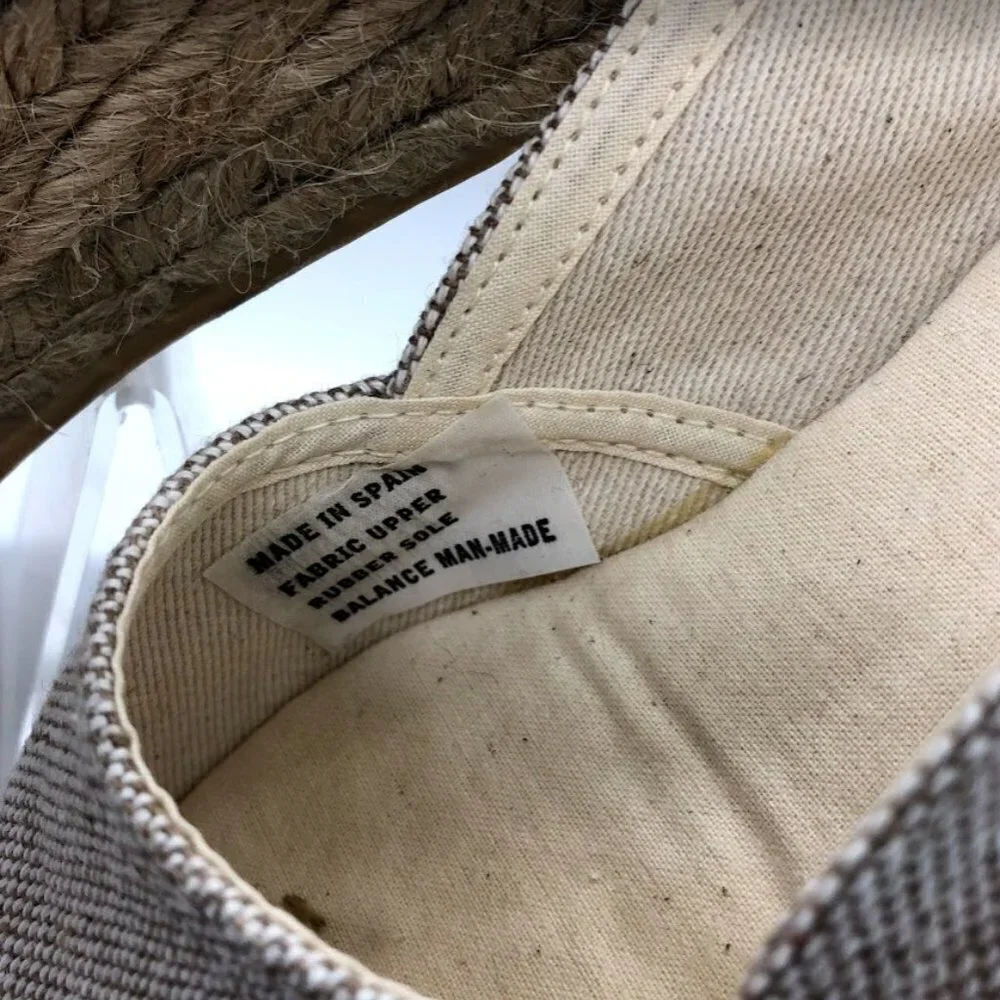 Sesto Women’s Espadrille Wedge Sandals Peep Toe Slip On Neutral Tan Summer Shoes